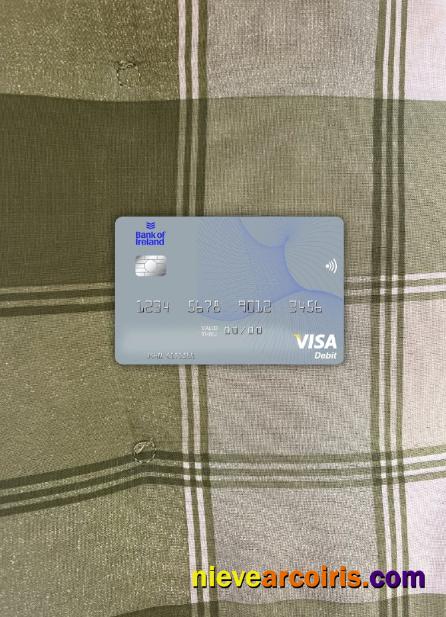 Ireland Bank of Ireland visa debit card photolook